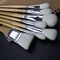 Brush Set, 7 Pieces Versatile Goat Hair Blending Mop Brushes for Acrylic Painting Wartercolor Foil Gold Leaf Flakes Sheets